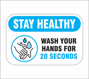 6" x 4" Wash Your Hands decal